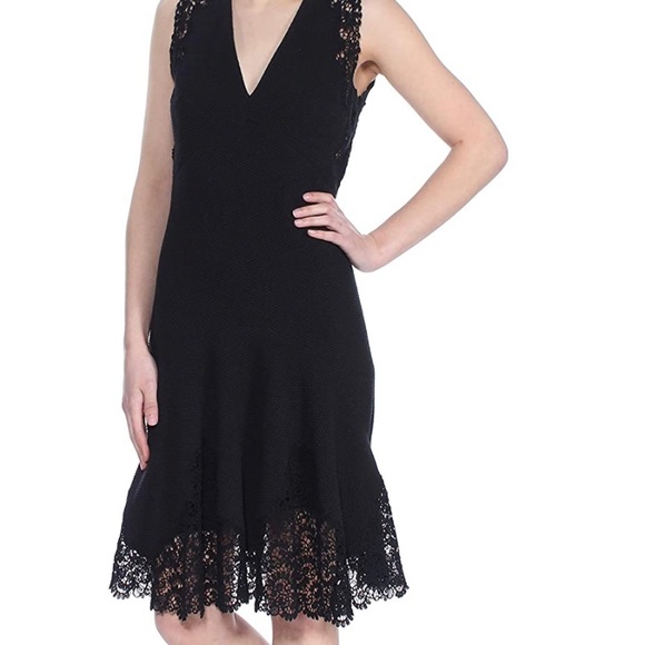 NWOT Rebecca Taylor Lace Fit Flare Dress - Picture 4 of 4